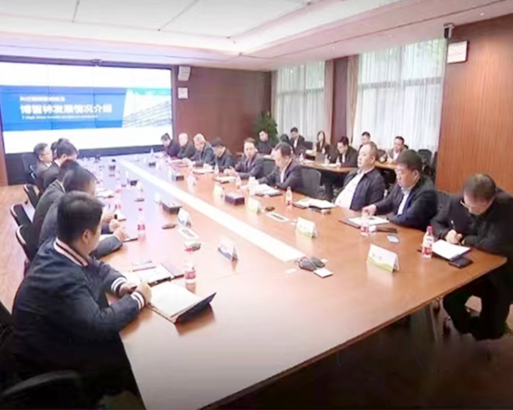 El Sr. Feng, como destacado representante de Hunan Enterprises, fue invitado a asistir a la recepción del alcalde Hu Hebo y su delegación en Xiangtan y a presentar un informe de trabajo.