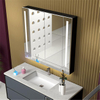 Moderno lavabo doble de lujo montado en la pared, mueble de tocador para baño, muebles impermeables, gabinetes con espejo flotante