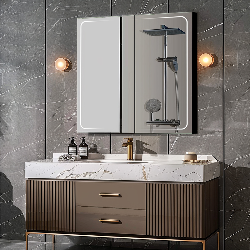 Descubra el mueble de baño Fiesono Ultimate: iluminado, antivaho, totalmente de aluminio